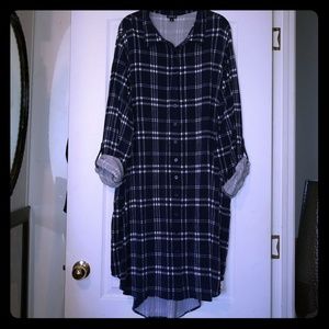 Torrid Plaid Shirt Dress